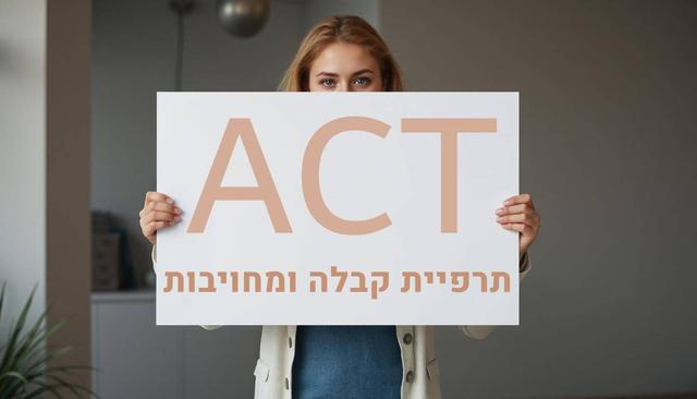 ACT: תרפיה התנהגותית קוגניטיבית מבוססת קבלה ומחויבות