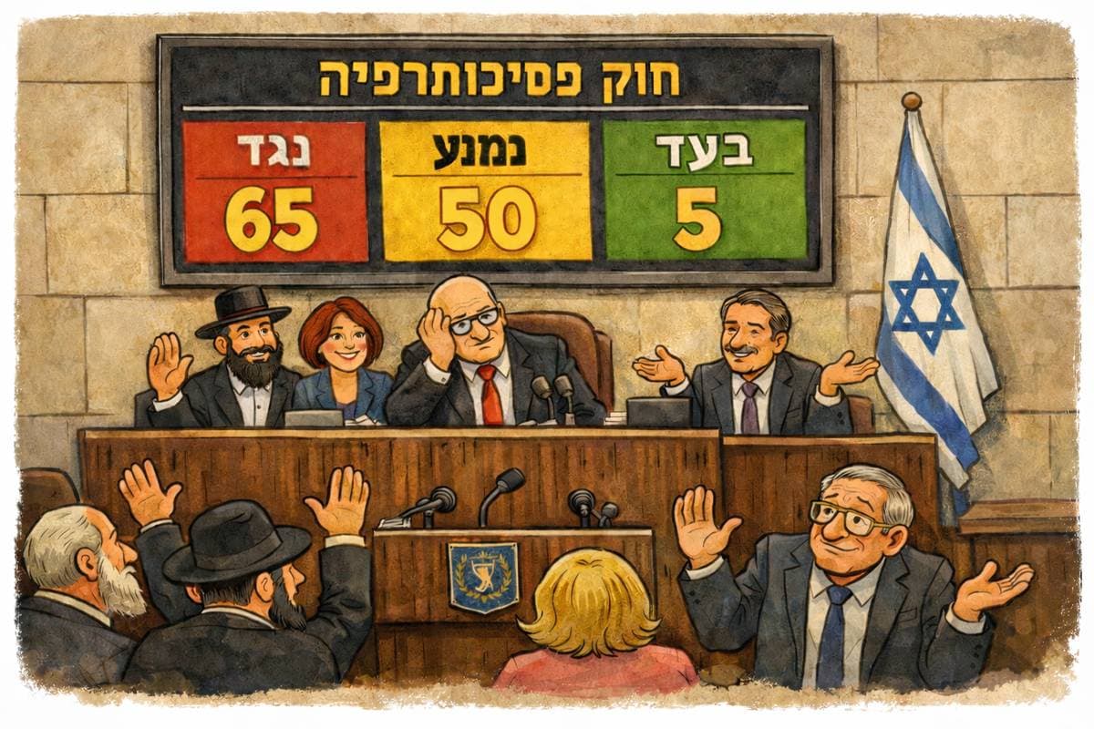 למה חוק פסיכותרפיה לא יעבור בישראל