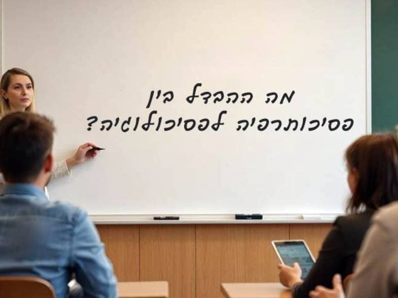 מה ההבדל בין פסיכותרפיה לפסיכולוגיה?