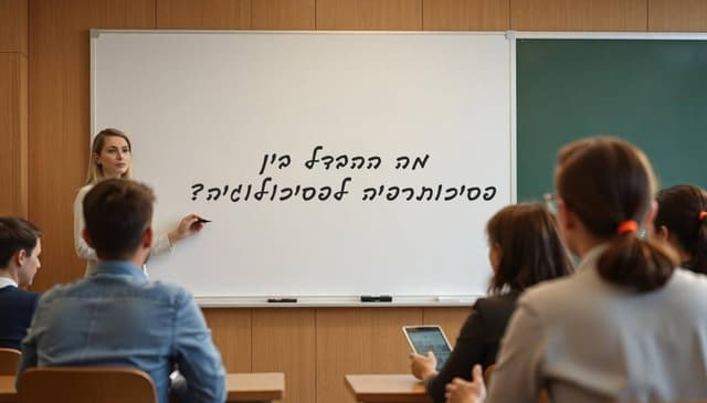 מה ההבדל בין פסיכותרפיה לפסיכולוגיה?