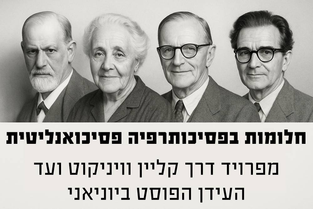 חלומות בפסיכותרפיה פסיכואנליטית: מפרויד דרך קליין וויניקוט ועד העידן הפוסט ביוניאני