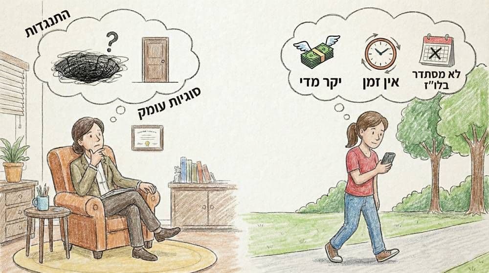 למה מטופלים עוזבים טיפול? הפער המפתיע בין תחושת הפסיכותרפיסט לסיבת המטופל